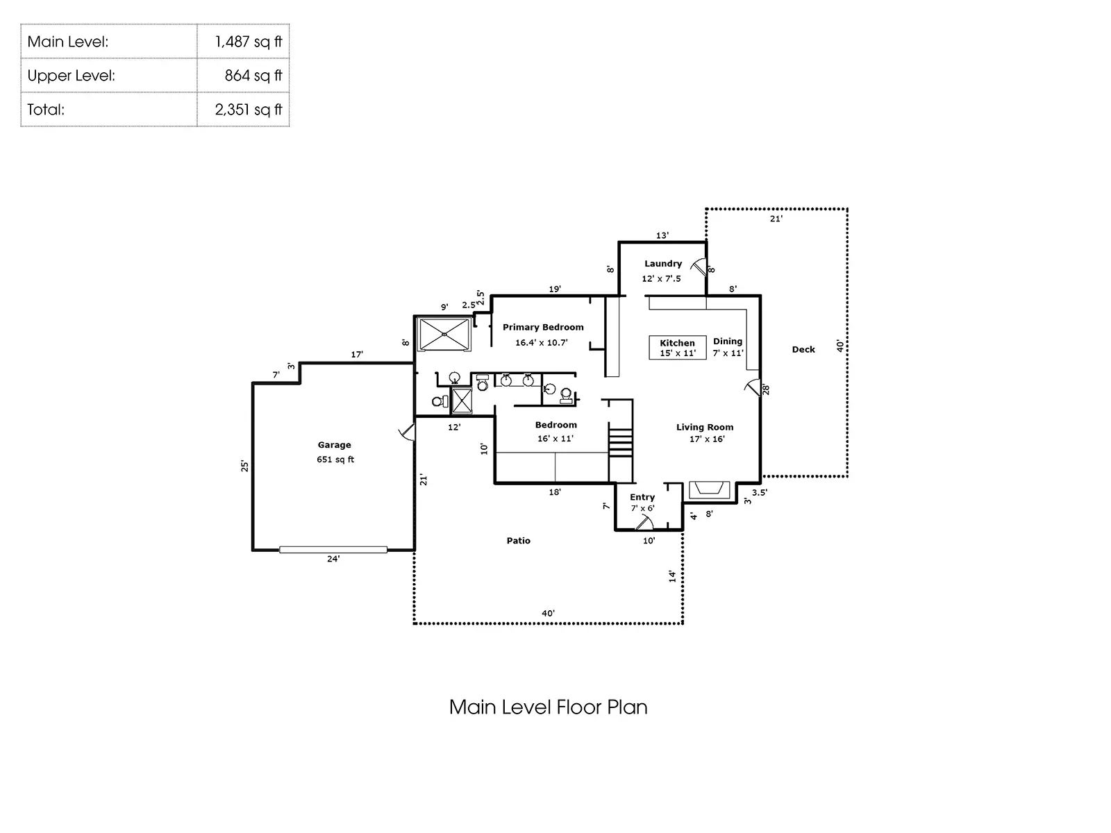 71183 Bracken Lane, BBR GH76, main level floor plan